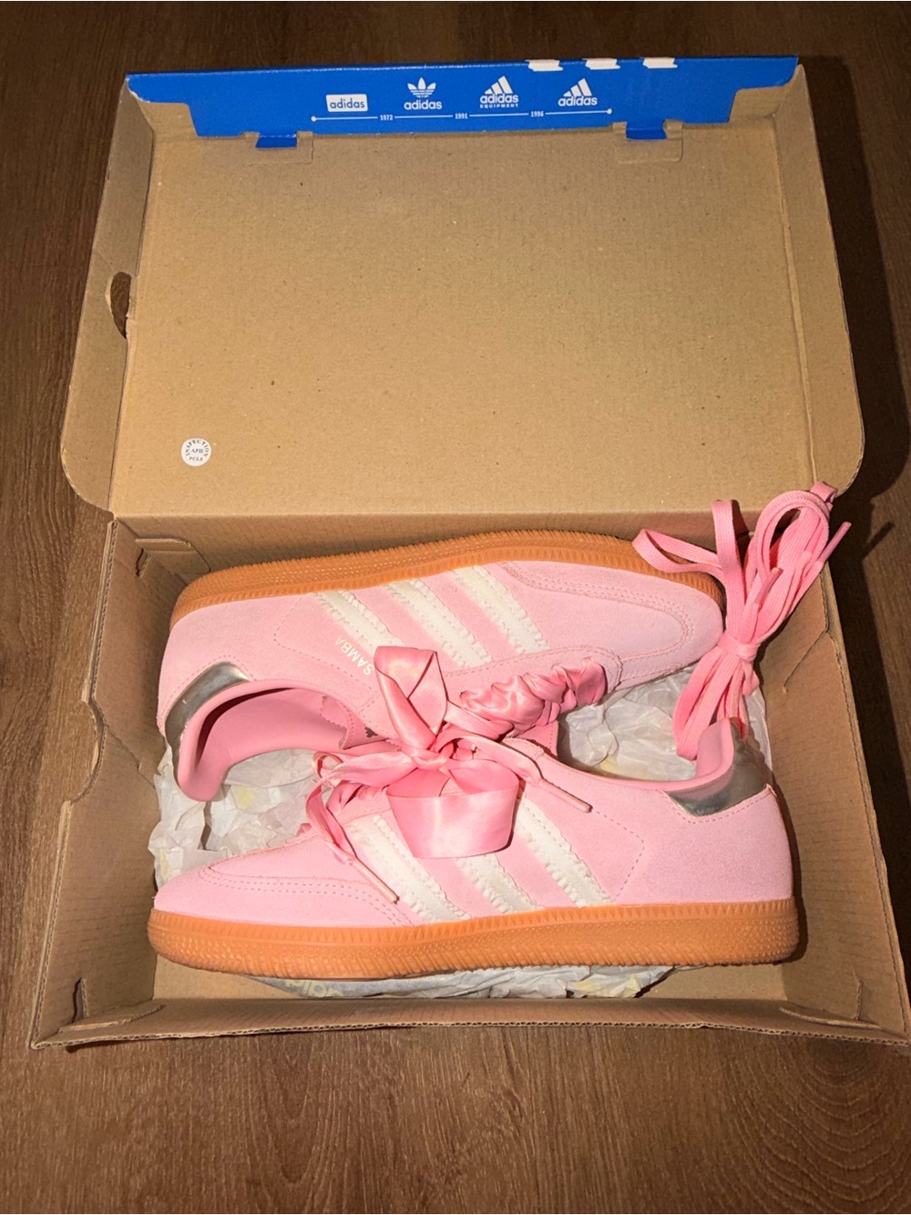Adidas Samba OG Pink Ribbon – Size 4.5Y – Pink/White – With Box